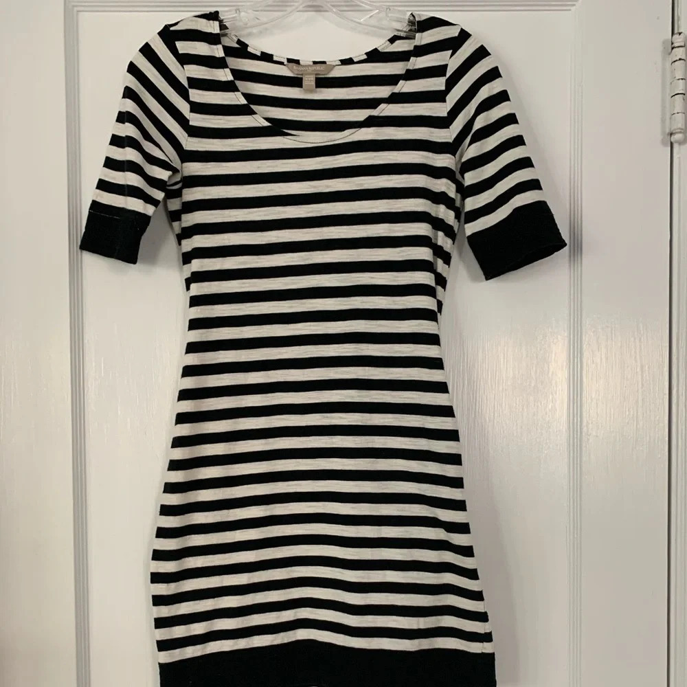 BANANA Republic stripes dress, XXS